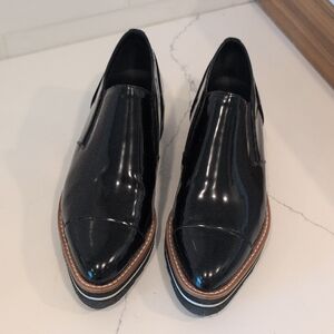 Women's vince Black Leather Dress Shoes